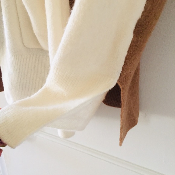 Madewell Kent Heather Color Block Alpaca Blend Open Cardigan - Picture 6 of 8